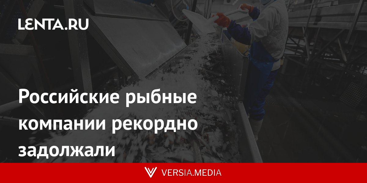 Российские рыбные компании рекордно задолжали