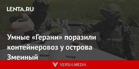 Умные «Герани» поразили контейнеровоз у острова Змеиный