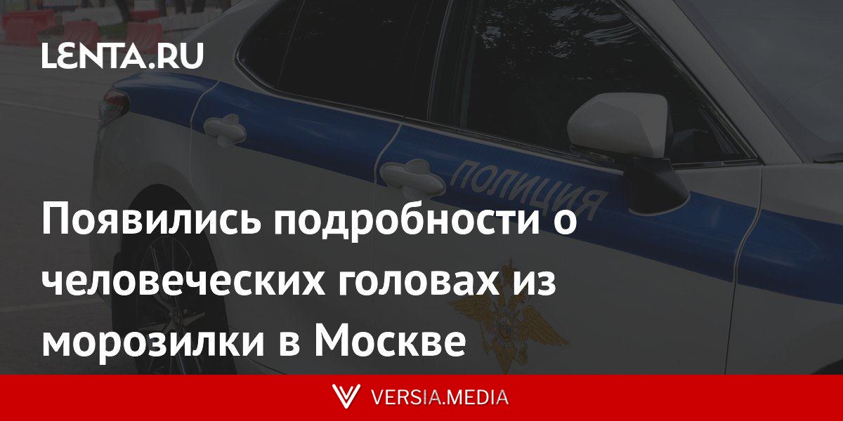 Появились подробности о человеческих головах из морозилки в Москве