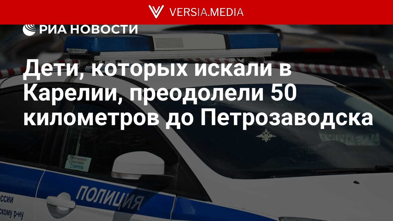 Дети, которых искали в Карелии, преодолели 50 километров до Петрозаводска