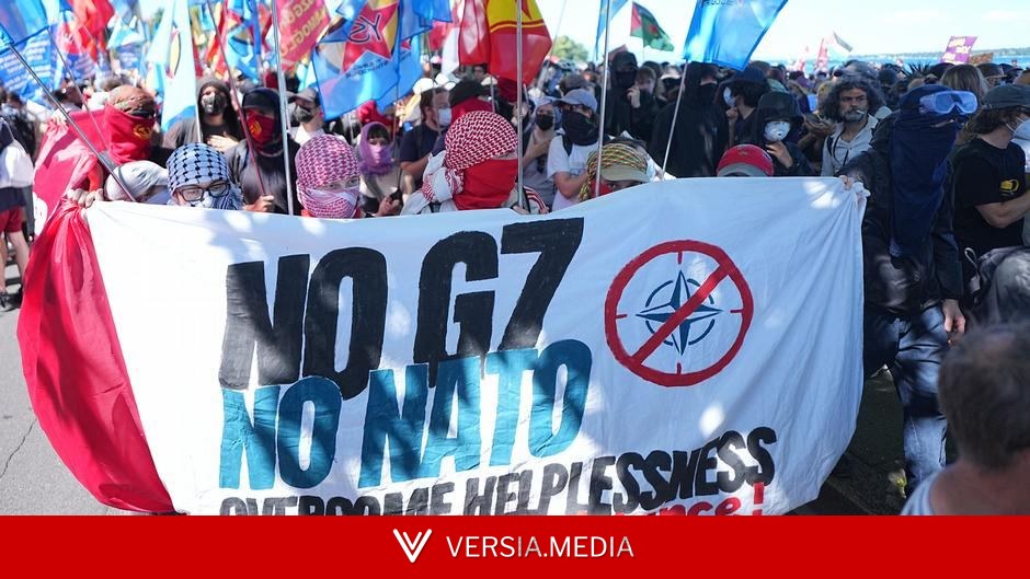Тысячи демонстрантов протестуют в Женеве против саммита G7