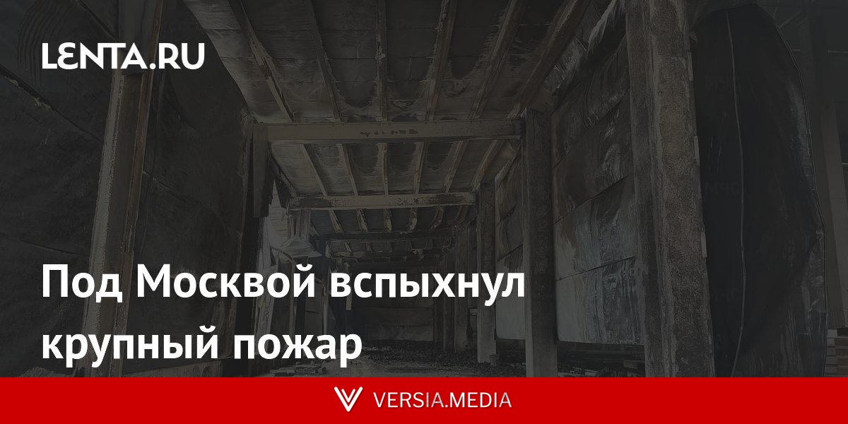 Под Москвой вспыхнул крупный пожар