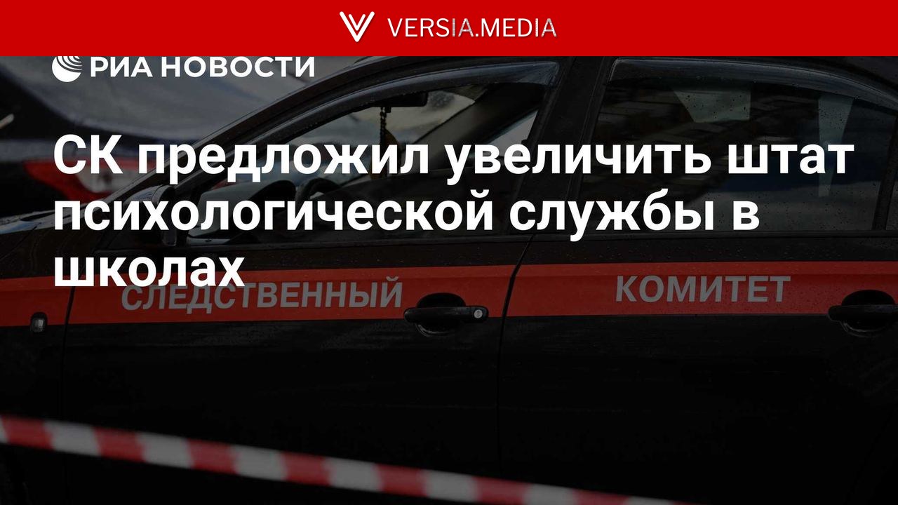 СК предложил увеличить штат психологической службы в школах