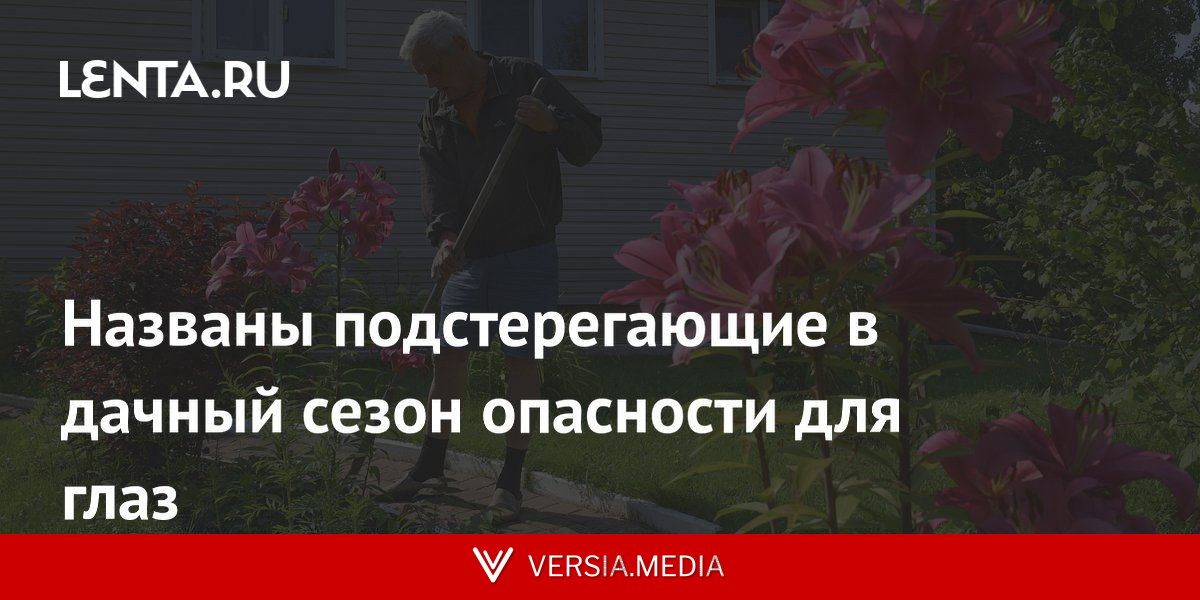 Названы подстерегающие в дачный сезон опасности для глаз
